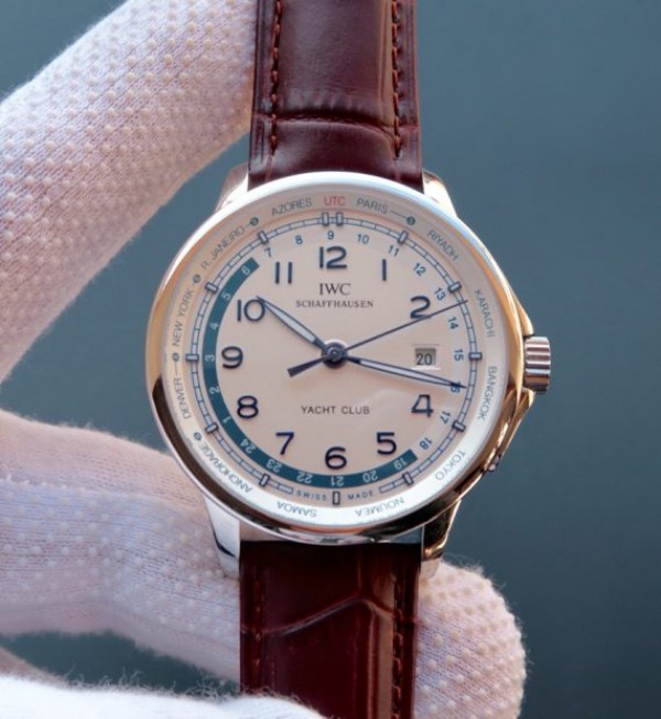 IWC Portuguese Automatic Yacht Club White Dial Blue Hand