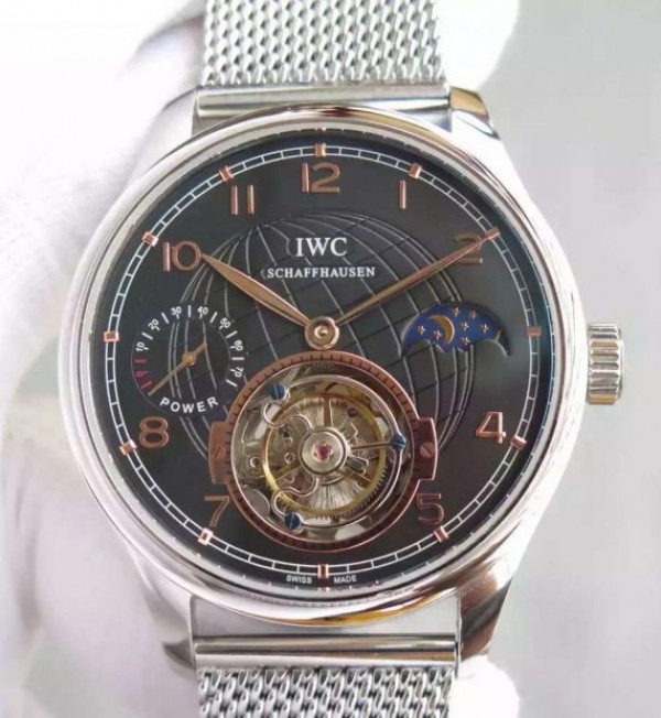 IWC TF Portuguese Tourbillon Moonphase SS Bracelet