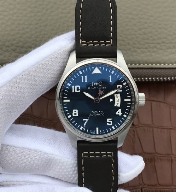 IWC XF Mark XVII Le Petit Prince Blue Dial Leather Strap A2892