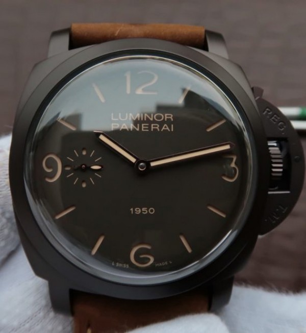 Panerai XF PAM375 Brown Dial Brown Asso Strap P3000